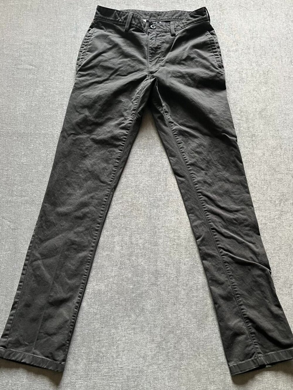 PrAna Slim Fit Chino Pants Men 28x32 Charcoal Gray Hiking Nylon Stretch Casual